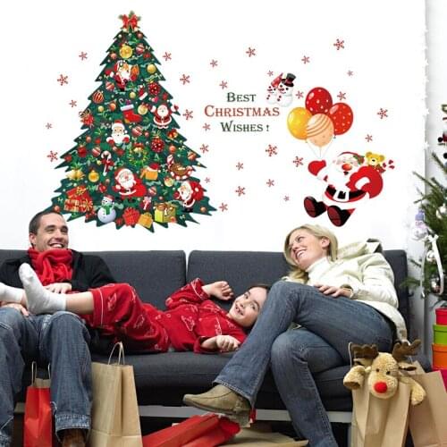 Diy wall sticker for christmas festival for home windows decoration