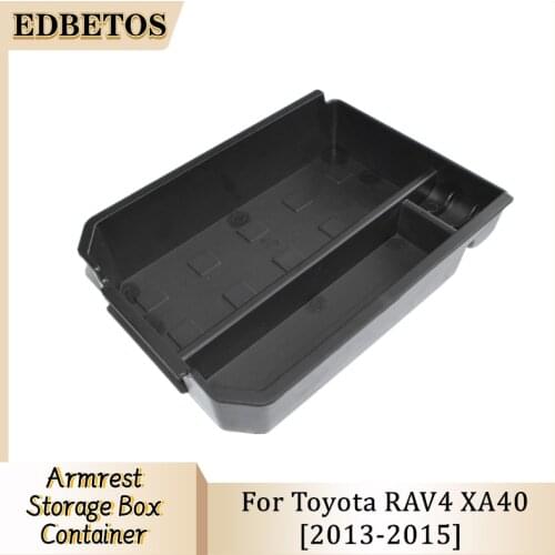 For Toyota RAV4 XA40 2013 2014 2015 2016 - 2018 Accessories Car Central Armrest Storage Box Auto Container Glove Organizer Case