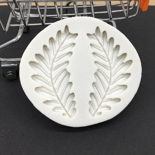 Olive Branch Shapes Silicone Sugarcraft Mold, Fondant Cake Decorating Tools Bakeware