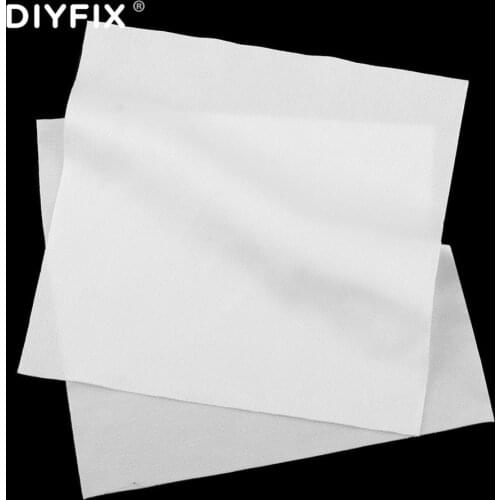 DIYFIX 400Pcs/Bag CellPhone LCD Screen Cleaning Tool 10x10cm Dust Free Cloth Soft Cleanroom Wiper for Class 1-10000 Clean Rooms