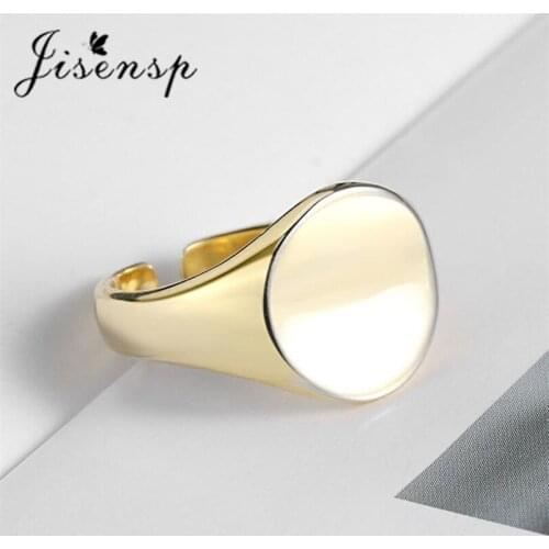 Jisensp Bohemian Style Geometric Circle Finger Rings for Women Female Engagement Cocktail Rings Vintage Jewelry Christmas Gifts
