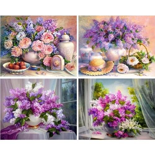 Kamy Yi 5D Bricolage Diamant Peinture Fleur Broderie Point De Croix Diamant Peinture Décoration De La Maison Cadeau YY