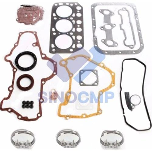 K3D Engine Gasket Kit Piston Rings For TU170F TU177 Tractor MM15T Mini-Excavator& 912D 912M 1002D Loader