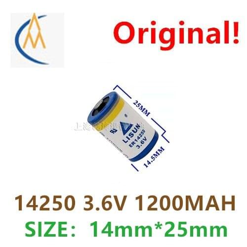 Lisun Lixing er14250 3.6V 1 / 2AA positioning instrument Internet of things delta programmer PLC battery lathe without feet