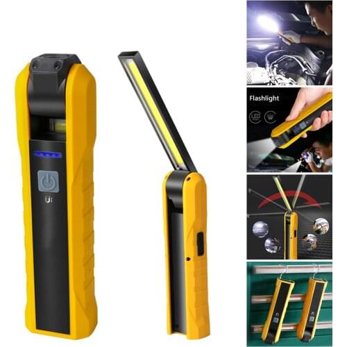 Magnet Flashlight Work Light Multifunction Inspection Torch Rechargeable Flashlight 2600mAh LED Work Light High Power Flashlight