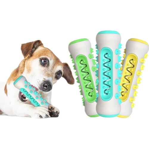 Multifunction Pet Dog Toy for Dog Molar Bite Tooth Cleaner Bone Chew Cleaning Toothbrush Toys Bite Resistant Treat Dispenser