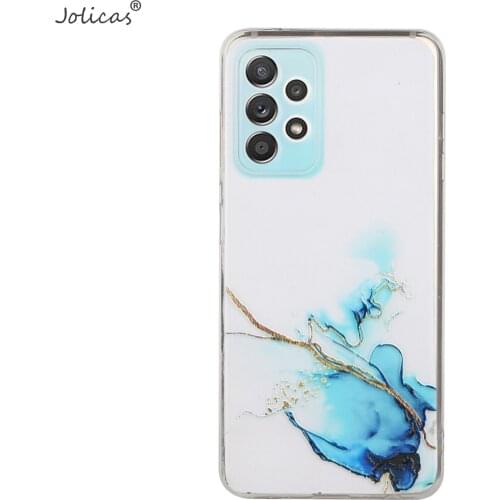 Marble Cases For carcaso Samsung A52 Bright Mobile Bag Soft TPU Protector Cover sFor Ajax Samsung Galaxy capinha A52 5G Telefon