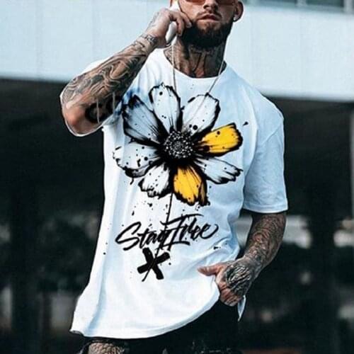 Mens T-Shirts S-3XL Oversized T-Shirt Men Summer Casual Short Sleeve T Shirts Printed O-Neck T Shirt Streetwear Tee Shirt Homme