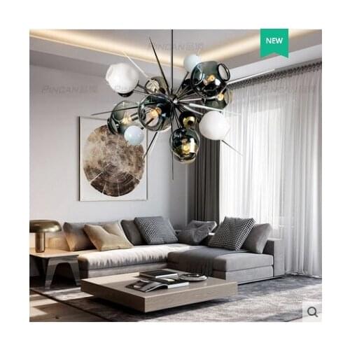 Nordic magic bean living room chandelier postmodern bedroom creative thorn ball restaurant bar clothing store decorative lights