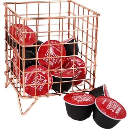 New Coffee Pods Holder Rack Stainless Steel Coffee Capsule Nespresso Dolce Gusto Kitchen Storage Stand Display Coffeware Sets