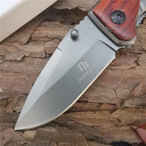 Outdoor Tactical Camping Hunting Survival Pocket Folding Knife High Quality Mini 8CR13MOV Steel Handmade Rosewood Handle Knives