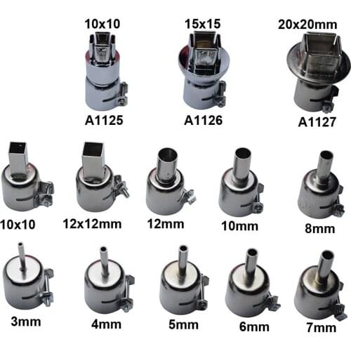 1SET 850 22mm Universal Nozzle Soldering station Hot Air Stations Gun Nozzles for 858D Welding Nozzles