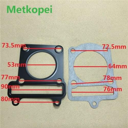 Motorcycle scooter ZY125 cylinder block gasket for Yamaha 125cc ZY 125 engine seal spare parts