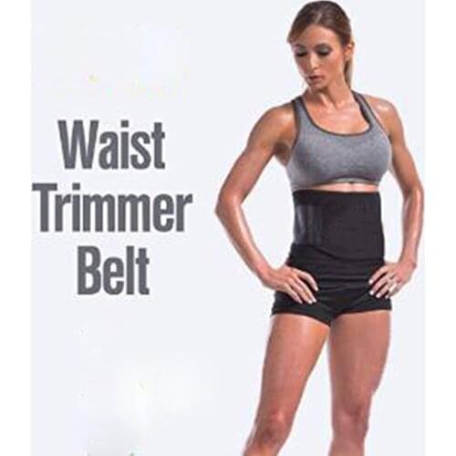 Drop shipping Adjustable Waist Trimmer Exercise Sweat Belt Fat Burner Shaper Slimming Lost Weight Body Burn Cellulite Unisex