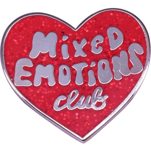 Mixed emotione club pin