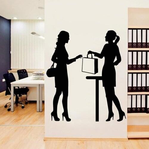 Work Wall Stickers Office Style Girls Business Job Vinyl Self-adhesive Wall Decal Company Window Wall Fashion Decoration Z291