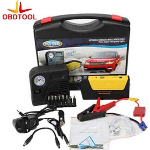 Super Function Mobile Auto Emergency Power Power Bank 50800 MAh Car Power Jump Starter Air Pump Safety Hammer Usb