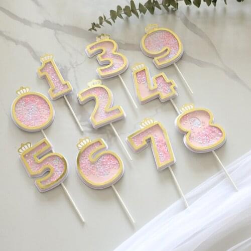 Number Crown Birthday Party Cake Insert Cake Decoration Wedding Cakes Dessert Decor Cake Toppers Baby Shower Birthday Decoration