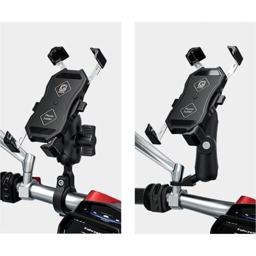 Universal 360 Degree Rotatable Bike Bicycle Motorcycle Mobile Phone Holder Cradle Clamp Mount for 4-6.5" Cellphone GPS
