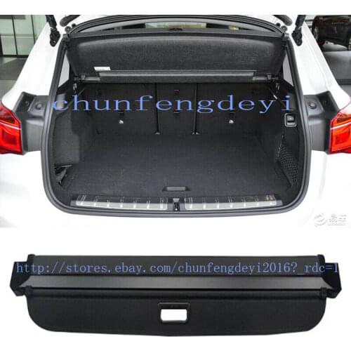 For BMW X1 F48 2016-2018 FACTORY Retractable Rear Cargo Security Trunk Cover Black