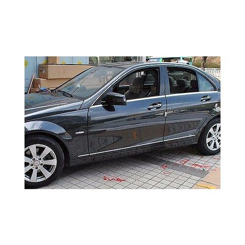 For Benz C -CLASS 4Door W204 2008 2009 2010 2011 2012 2013 High quality Chrome door Side Molding trim