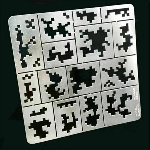 1/35 Military Model AFV Stenciling Digital Camo Templates Medium Pattern AJ0014