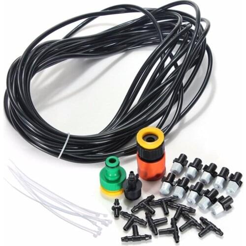 LanLan 10M 10 Spraying Heads + Connector for Fine Misting Moisturizing Dust Removing