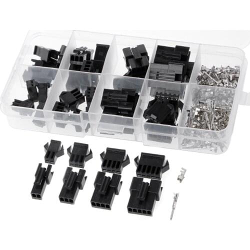 20 Sets SM 2.54mm Pitch 2P 3P 4P 5P Female Male Header Connectors Adaptor