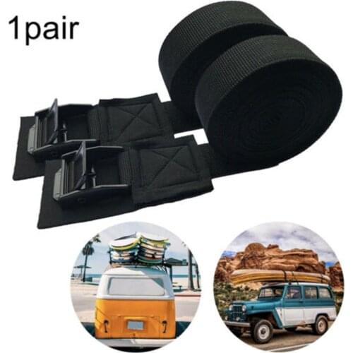 2X9.8 Ft Car Roof Rack Kayak Cam Buckle Lashing Portable Auto Luggage Trailer Strap Luggage Strap