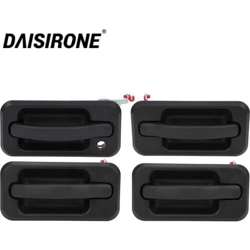 4Pcs Exterior Outside Door Handle Set For Hummer H2 Black Textured 131609870457 15104792 10360326
