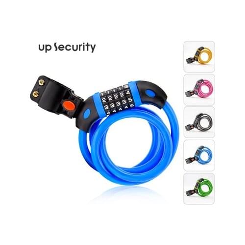 5 Digit password lock High Quality Thickness Steel Motorbike Bicycle Bike Chain Cable Combina Tion Code Lock