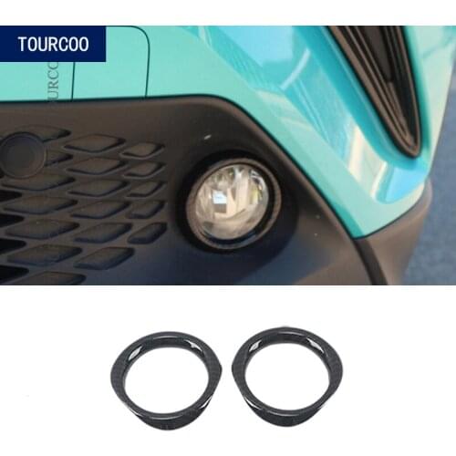 Car Styling ABS Chrome Front Fog Light Ring Cover Trim for Toyota C-HR CHR 2016 2017 2018