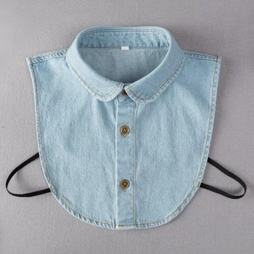 Business Detachable Lapel Fake Collar Solid Color Mens False Collars Button Down False Half Shirt Blouse Decorative Nep Kraagje