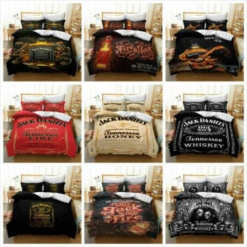 Whiskey Home Textile Pillow Case 3D Bed Linen Duvet Covers Comforter Bedding Sets Bed Set Home Decor Bedding