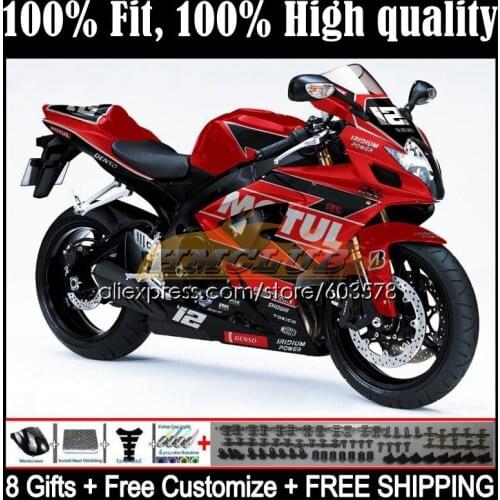 Injection For SUZUKI GSXR1000 GSX R1000 K7 GSX-R1000 13CL.0 GSXR-1000 07 08 GSXR 1000CC 1000 CC 2007 2008 Fairing Factory Red