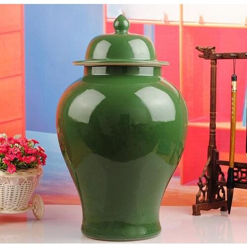 Jingdezhen ceramic temple jar Antique Porcelain ginger jar wholesale decorative jars and vases