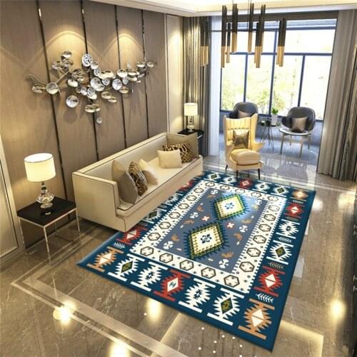 Living Room Carpet Modern Printed Floor Mats Non-slip Floor Washable Bedroom Large Area Carpets Living Room Mats Casual Carpets