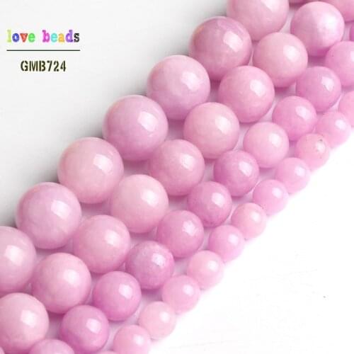 Wholesale 4mm 6mm 8mm 10mm 12mm Light Purple Stone Round Beads For Jewelry Making 15.5inches DIY Jewellery