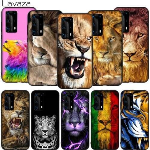 Lavaza K83 Lion Alpha Male Case for Huawei P9 P10 P20 P30 P40 Y6 Y7 Y9 Lite Pro Max Prime Mini 2019