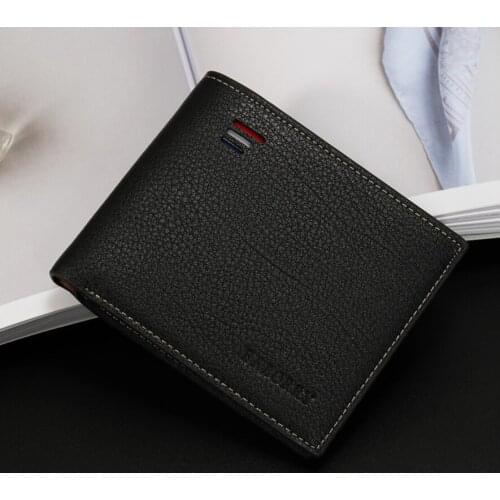 Mens Wallet High Quality PU Leather Male Casual Short Thin Wallets Men Coin Purse Card Holder Money Clip Leisure