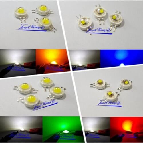 NEW 2X3W Double color white/ Red Grnn Blue High Power LED Light Emitting Diode