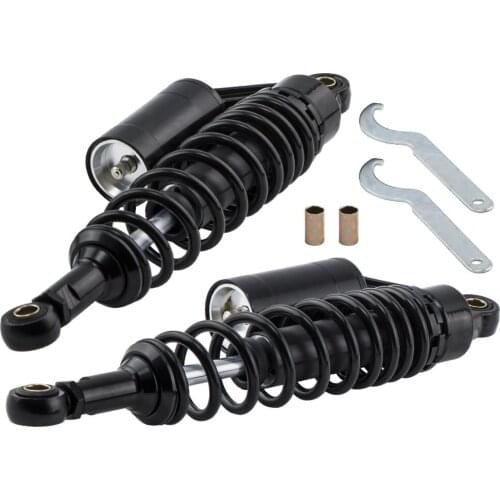 Pair 13.5'' 340mm Motorcycle Rear Air Shock Absorber Suspension Spring ATV Dirt Bike For 150cc~750cc moped quad ATV Street Bikes