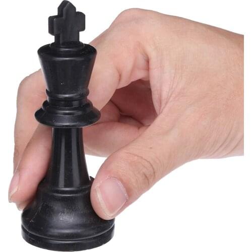 High Quality Chess Game King High 95mm 75mm 64mm Ajedrez Medieval Chess Set No Chessboard 32 Chess Pieces Kids Toys Playing Game