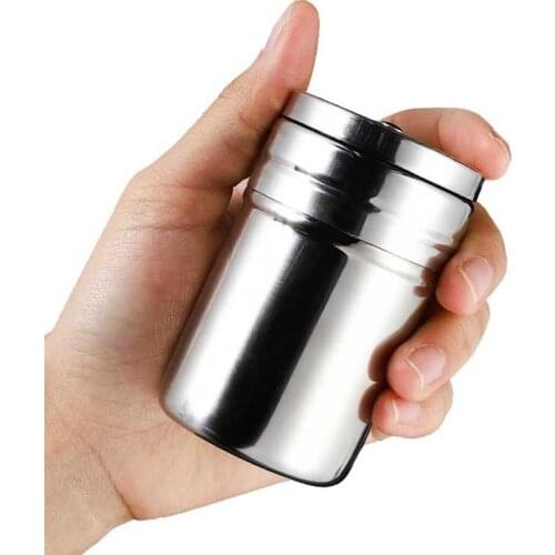Stainless Steel Seasoning Shaker Rotatable Top Seasoning Bottle Spice Shaker Spice Jars Salt Shaker Spice Pepper Shaker