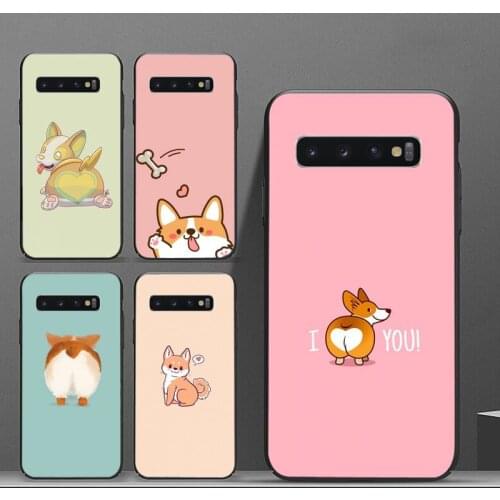 Cartoon Dog Ass Super Cute Corgi For Samsung A50 A51 A71 A20E A20S S10 S20 S21 S30 Plus ultra 5G M11Soft silicone Shell Cover