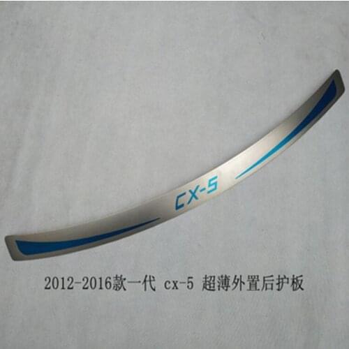 Car Styling For Mazda CX-5 CX5 2012- 2016 Stainless Steel Rear Bumper Protector Sill Trunk Tread Plate Trim