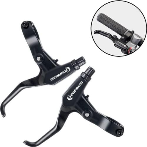 Ultralight Mountain Bike Brake Levers Aluminum Alloy Line Pulling Disc Brake Levers MTB Folding Bike V Brake Lever Bicycle Parts