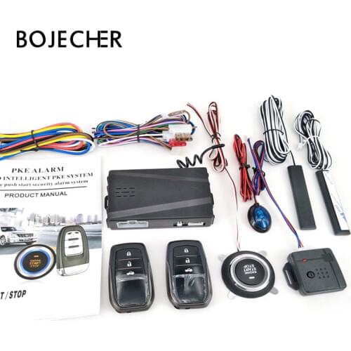 Universal 12V Car Engine Ignition Start Stop Button System Starline Auto Car Alarm Remote Starter SUV PEK Keyless Entry System