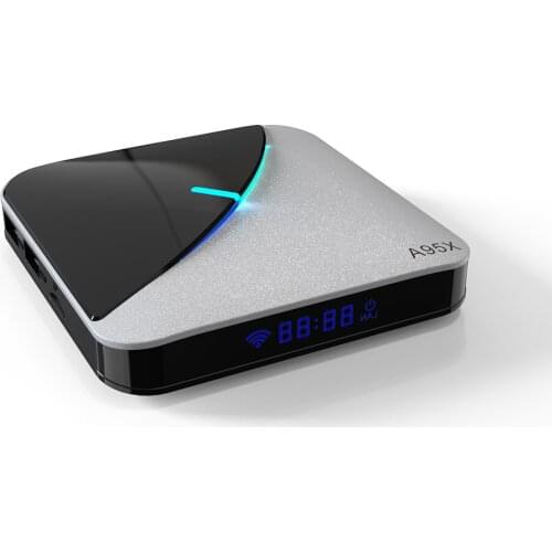 VHXSIN 20PCS/LOT A95X F3 AIR Android 9.0 RGB Light Smart TV Box Amlogic S905X3 USB3.0 1080P H.265 8K 60fps Netflix Youtube