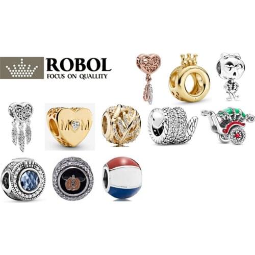 High Quality Original 925 Sterling Silver Charm Beads Autumn New Style Suitable for DIY Bracelet Necklace Free Shipping